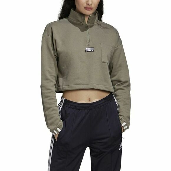 WOMEN’S HOODIE ADIDAS ORIGINALS CROPPED - Picture 6 of 10
